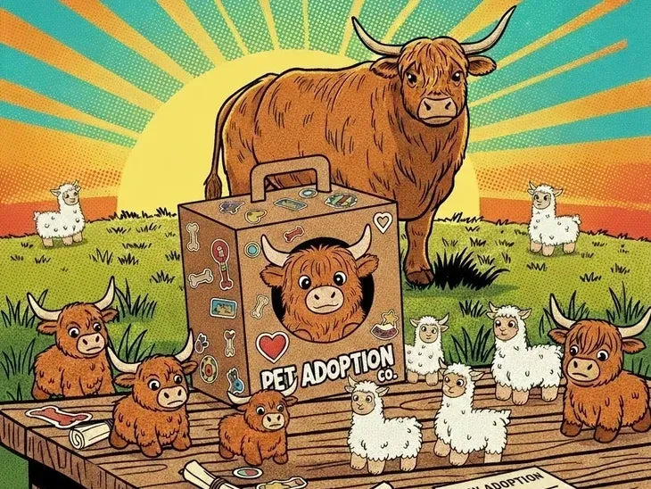 Adopt a Fluffy Farm Friend Plush