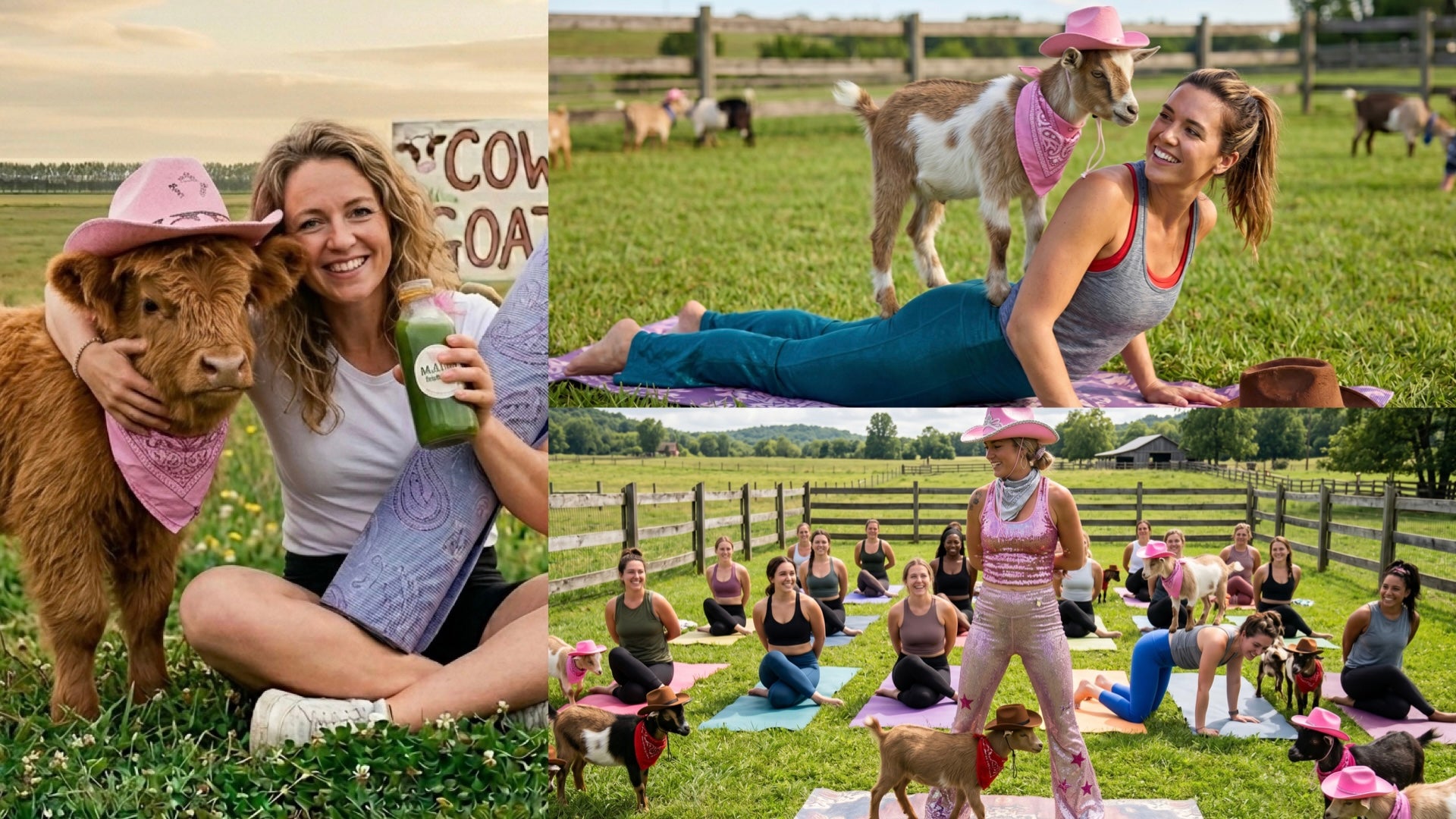 Cowgirl Goat Yoga